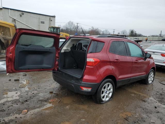 MAJ3S2GE4LC387696 - 2020 FORD ECOSPORT SE RED photo 3