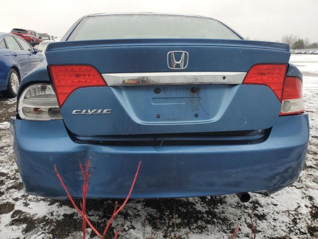 2HGFA1E25AH011839 - 2010 HONDA CIVIC DX BLUE photo 6