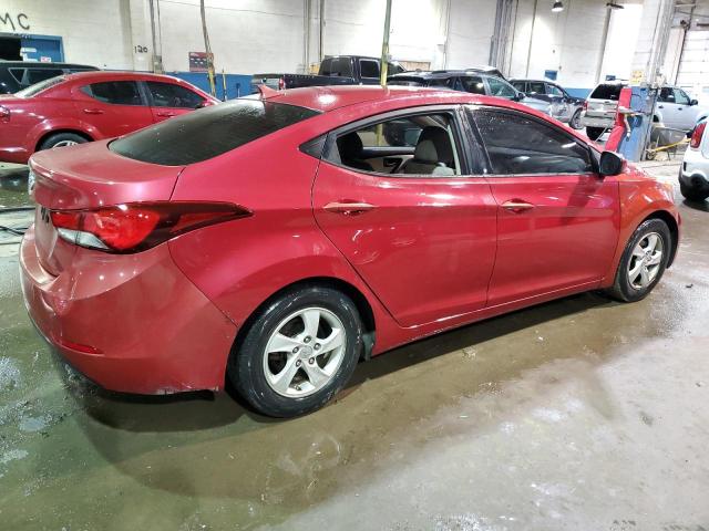 KMHDH4AE0FU347689 - 2015 HYUNDAI ELANTRA SE RED photo 3