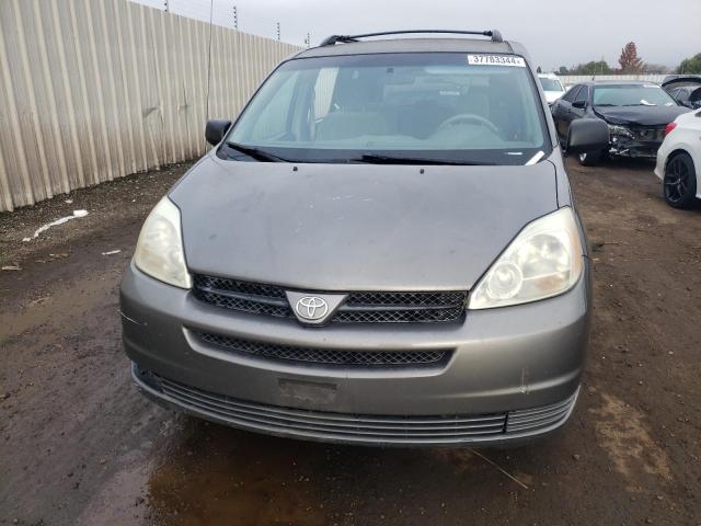 5TDZA23C24S065389 - 2004 TOYOTA SIENNA CE GRAY photo 5