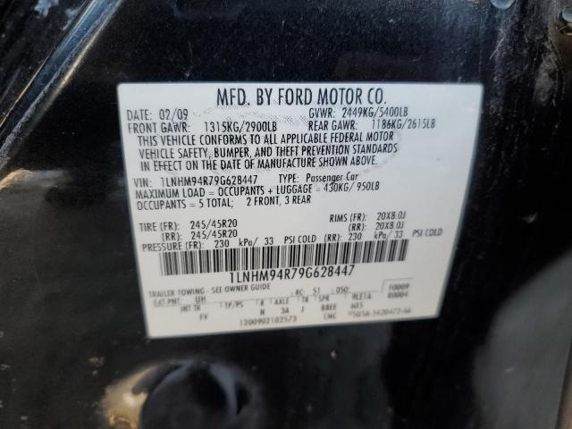 1LNHM94R79G628447 - 2009 LINCOLN MKS BLACK photo 13