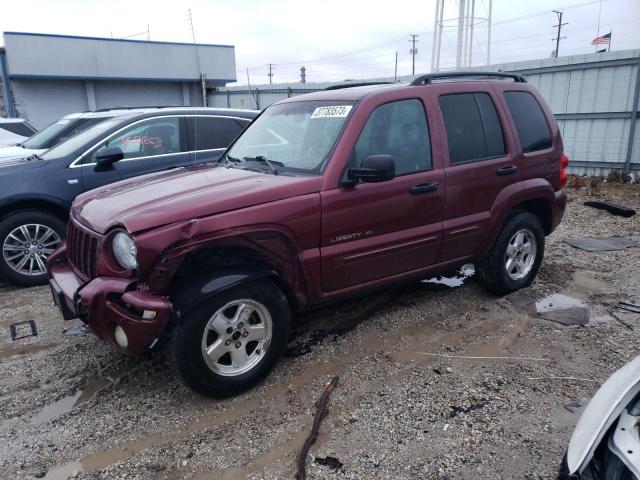 1J4GL58K83W576021 - 2003 JEEP LIBERTY LIMITED BURGUNDY photo 1