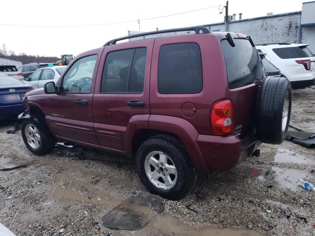 1J4GL58K83W576021 - 2003 JEEP LIBERTY LIMITED BURGUNDY photo 2