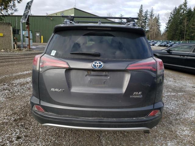 JTMRJREV4GD028934 - 2016 TOYOTA RAV4 HV XLE GRAY photo 6