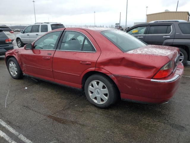 1LNHM86S24Y683868 - 2004 LINCOLN LS RED photo 2