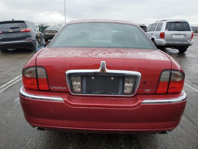 1LNHM86S24Y683868 - 2004 LINCOLN LS RED photo 6