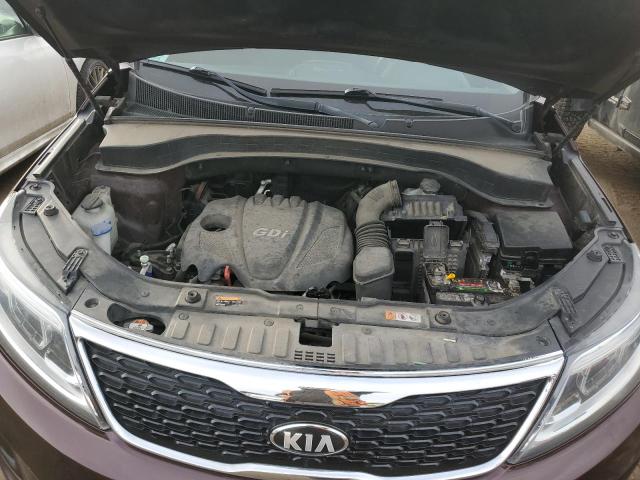 5XYKTCA61EG543542 - 2014 KIA SORENTO LX BURGUNDY photo 11