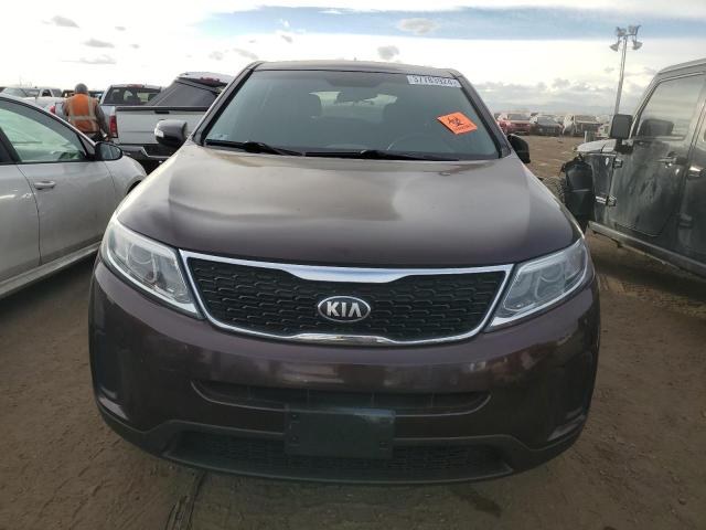 5XYKTCA61EG543542 - 2014 KIA SORENTO LX BURGUNDY photo 5