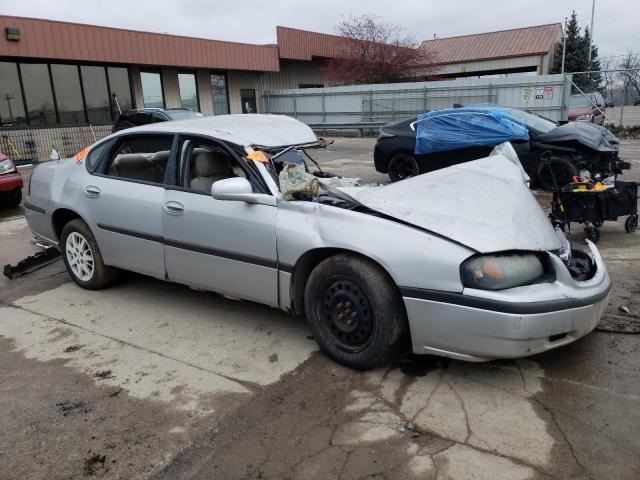 2G1WF52E449343736 - 2004 CHEVROLET IMPALA SILVER photo 4