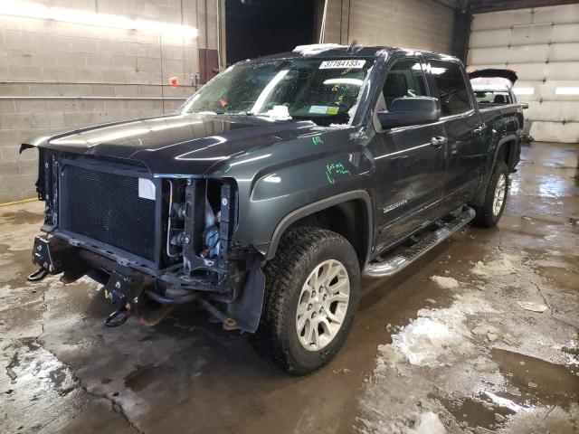 3GTU2MEC2JG400323 - 2018 GMC SIERRA K1500 SLE BLUE photo 1