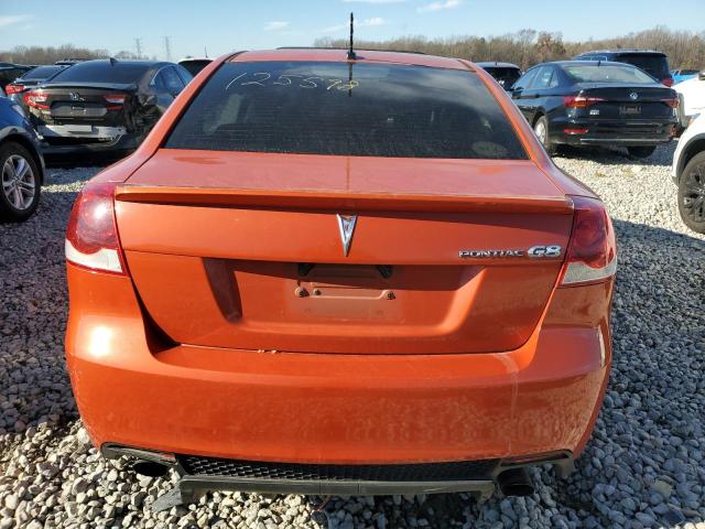 6G2ER577X8L125598 - 2008 PONTIAC G8 ORANGE photo 6