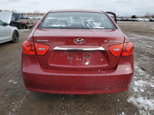 KMHDU4BD2AU097799 - 2010 HYUNDAI ELANTRA BLUE RED photo 6