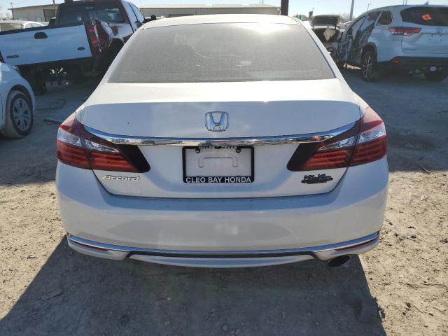 1HGCR2F39HA130012 - 2017 HONDA ACCORD LX WHITE photo 6