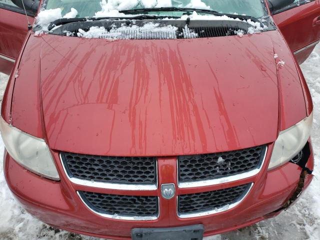 2C4GP54L65R466900 - 2005 CHRYSLER TOWN & COU TOURING RED photo 11