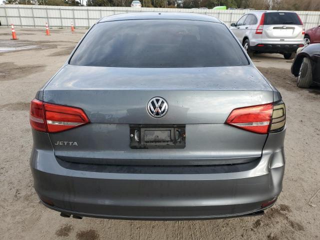 3VW2K7AJ7FM412096 - 2015 VOLKSWAGEN JETTA BASE GRAY photo 6