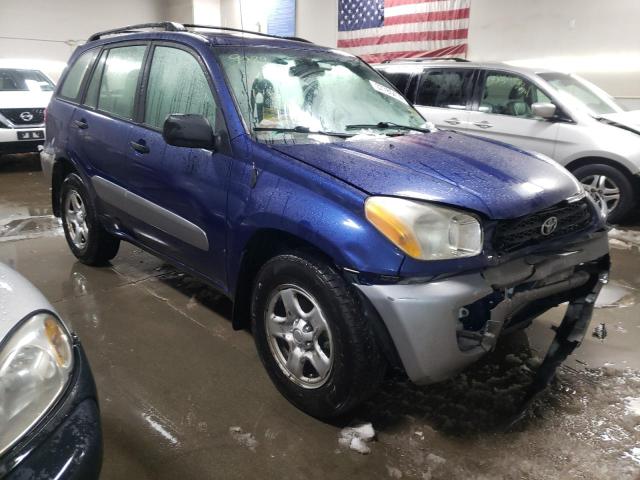 JTEGH20V430113092 - 2003 TOYOTA RAV4 BLUE photo 4