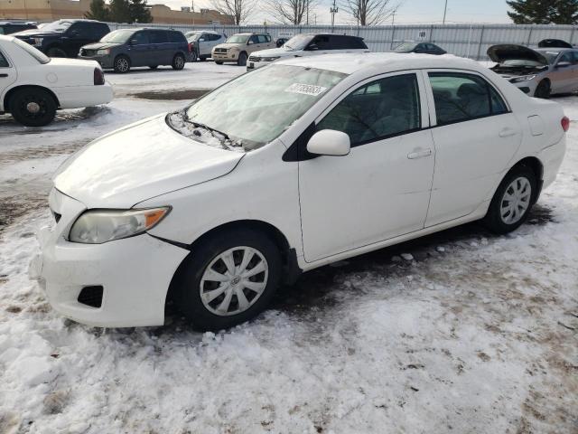2T1BU40E19C017957 - 2009 TOYOTA COROLLA BASE WHITE photo 1