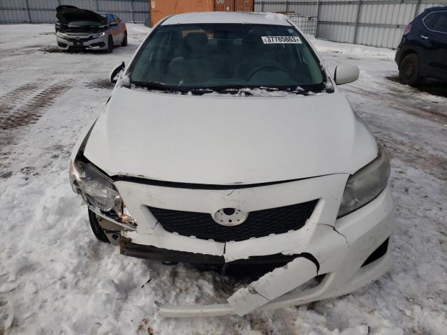 2T1BU40E19C017957 - 2009 TOYOTA COROLLA BASE WHITE photo 5