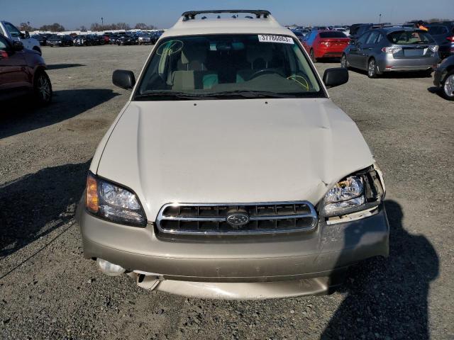 4S3BH665127654071 - 2002 SUBARU LEGACY OUTBACK WHITE photo 5