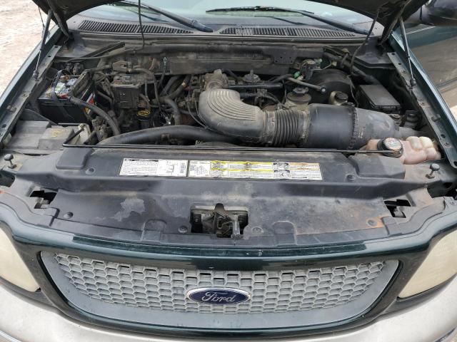 1FTRX18L41NA45860 - 2001 FORD F150 GREEN photo 11