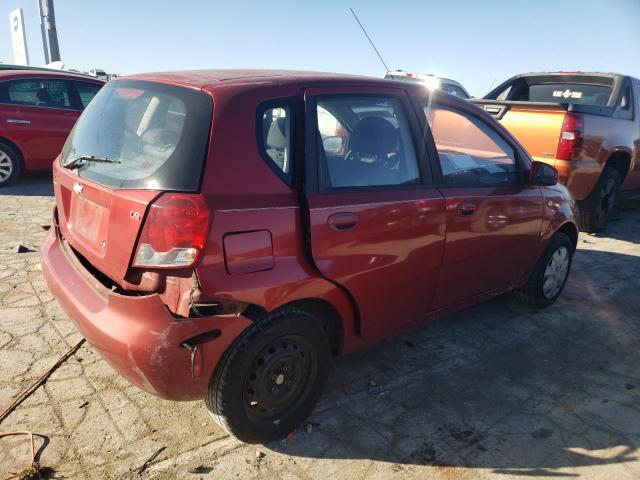 KL1TD66687B691087 - 2007 CHEVROLET AVEO BASE BURGUNDY photo 3