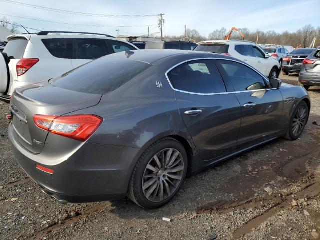 ZAM57XSA1F1146051 - 2015 MASERATI GHIBLI GRAY photo 3