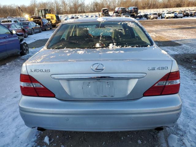 JTHBN36FX65050034 - 2006 LEXUS LS 430 SILVER photo 6