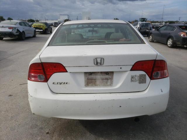 1HGFA16558L111378 - 2008 HONDA CIVIC LX WHITE photo 6