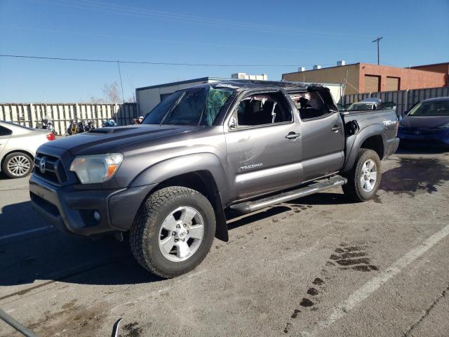 5TFJU4GN9EX058477 - 2014 TOYOTA TACOMA DOUBLE CAB PRERUNNER GRAY photo 1