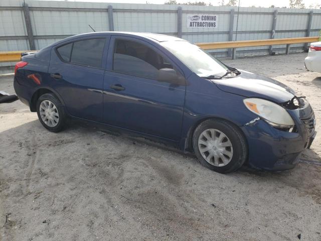 3N1CN7AP8EL844853 - 2014 NISSAN VERSA S BLUE photo 4