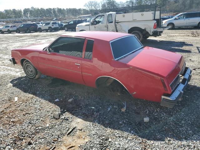 4J47AAK120794 - 1980 BUICK REGAL 红色 照片 2