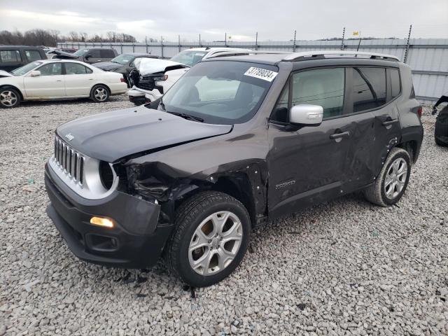 ZACCJBDB5JPG95993 - 2018 JEEP RENEGADE LIMITED GRAY photo 1