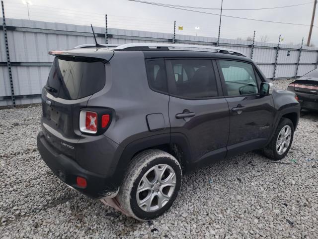 ZACCJBDB5JPG95993 - 2018 JEEP RENEGADE LIMITED GRAY photo 3