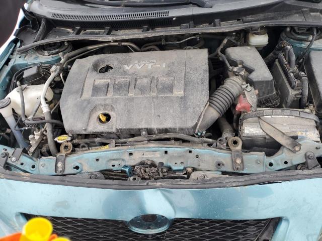 JTDBL40E899084161 - 2009 TOYOTA COROLLA BASE GREEN photo 11
