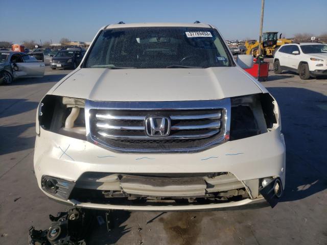 5FNYF3H96EB016413 - 2014 HONDA PILOT TOURING WHITE photo 5