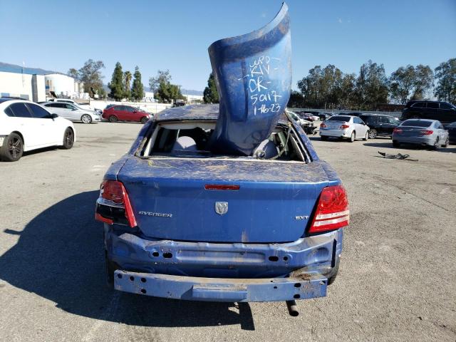 1B3LC56J08N160932 - 2008 DODGE AVENGER SXT BLUE photo 6