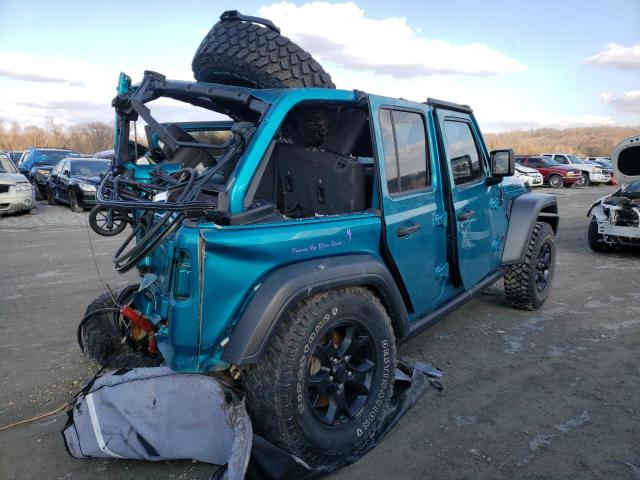 1C4HJXDN7LW216847 - 2020 JEEP WRANGLER U SPORT ტურკოუსი ფოტო 4