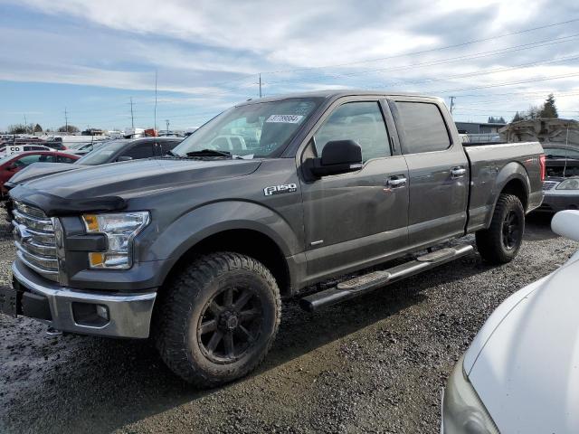 1FTFW1EG5GKF22383 - 2016 FORD F150 SUPERCREW GRAY photo 1