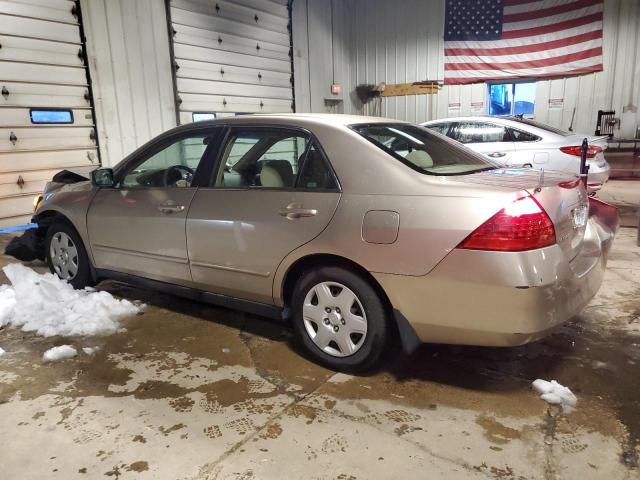 3HGCM56427G705138 - 2007 HONDA ACCORD LX TAN photo 2