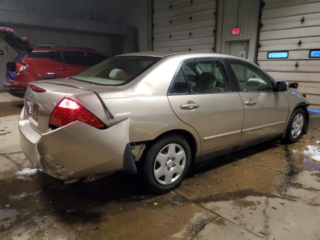 3HGCM56427G705138 - 2007 HONDA ACCORD LX TAN photo 3