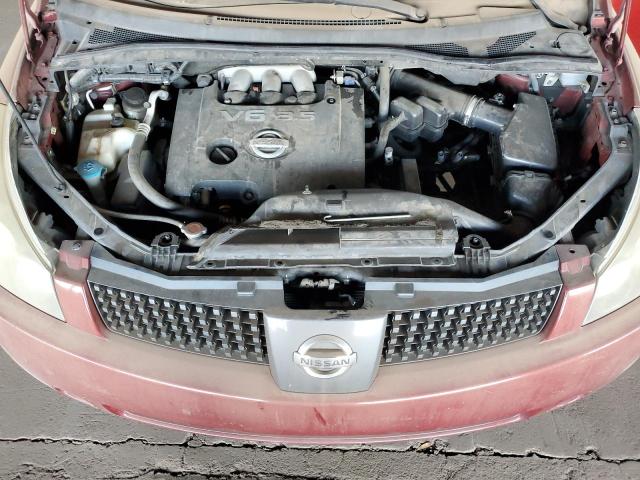 5N1BV28U56N114368 - 2006 NISSAN QUEST S RED photo 12