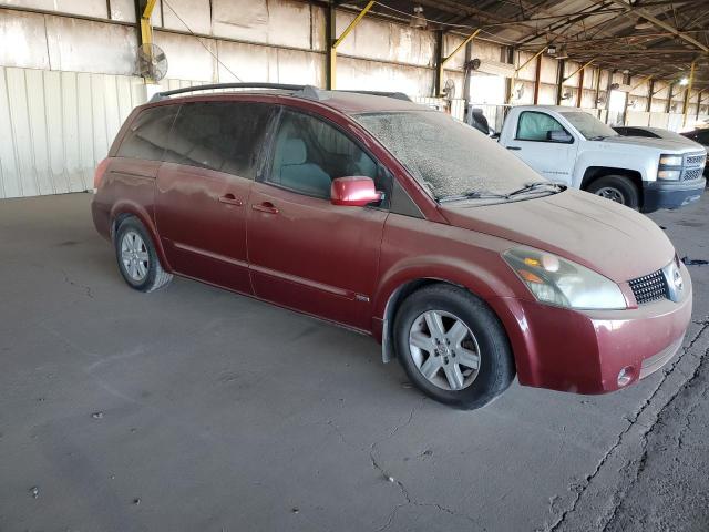 5N1BV28U56N114368 - 2006 NISSAN QUEST S RED photo 4