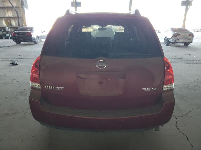 5N1BV28U56N114368 - 2006 NISSAN QUEST S RED photo 6