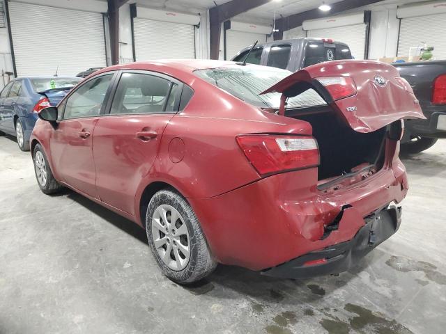 KNADM4A39F6528225 - 2015 KIA RIO LX RED photo 2