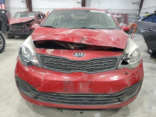 KNADM4A39F6528225 - 2015 KIA RIO LX RED photo 5