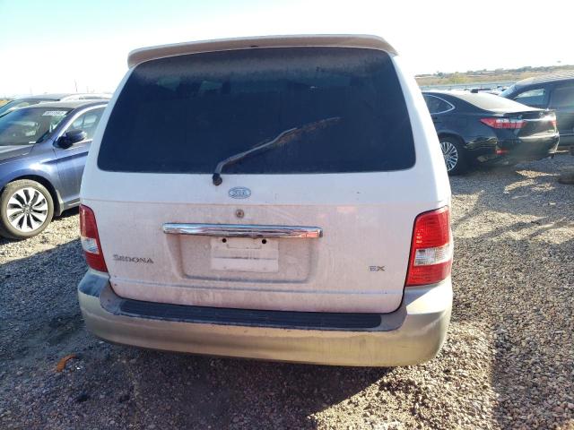 KNDUP132956696572 - 2005 KIA SEDONA EX WHITE photo 6