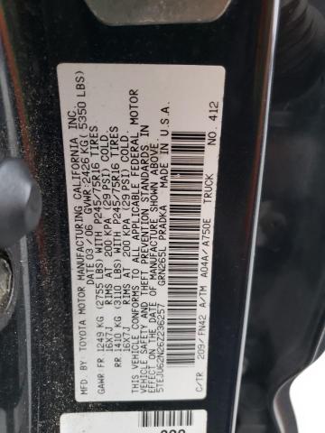 5TEJU62N26Z236257 - 2006 TOYOTA TACOMA DOUBLE CAB PRERUNNER BLACK photo 12