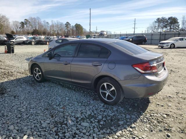 19XFB2F76FE208727 - 2015 HONDA CIVIC SE GRAY photo 2