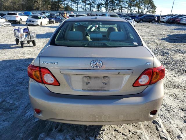 2T1BU40E09C120139 - 2009 TOYOTA COROLLA BASE BEIGE photo 6