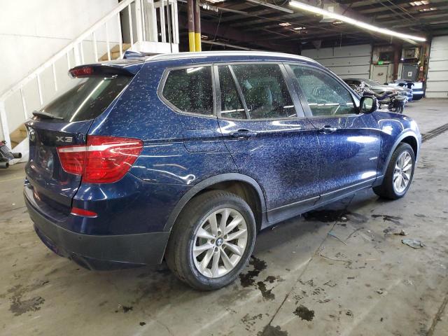 5UXWX9C52D0A27094 - 2013 BMW X3 XDRIVE28I BLUE photo 3